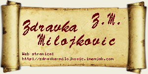 Zdravka Milojković vizit kartica